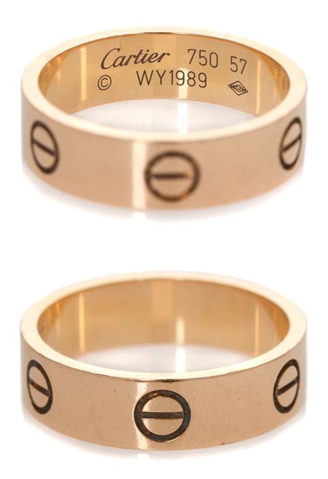 replica cartier love ring rose gold|authentic cartier love ring.